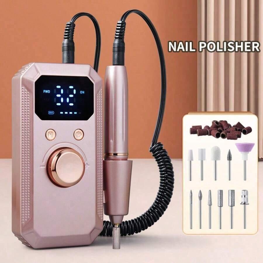 Nail Drill Machine - Bor Kuku Elektrik Isi Ulang 20.000RPM,