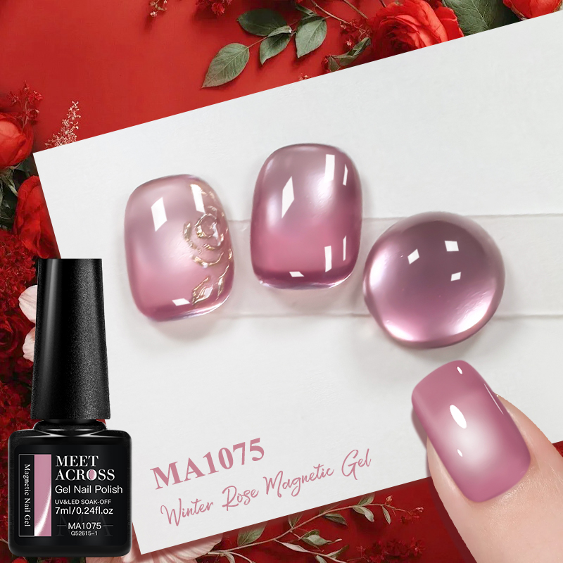 Cat kuku gel magnetik Pink Win - Nail Art Valentines Day ulasan dan harga