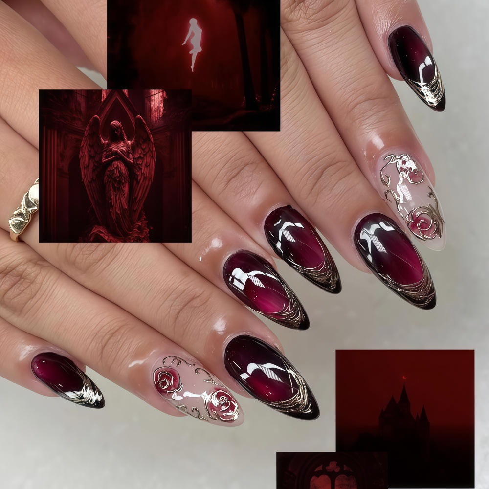 Kuku palsu 3D untuk wanita dan - Nail Art Press On ulasan dan harga