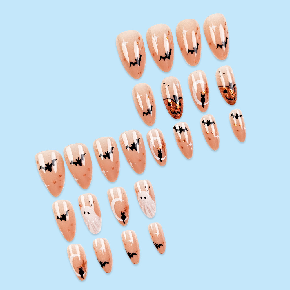 24 Buah Kuku Tekan Almond Sede - Nail Art Press On ulasan dan harga