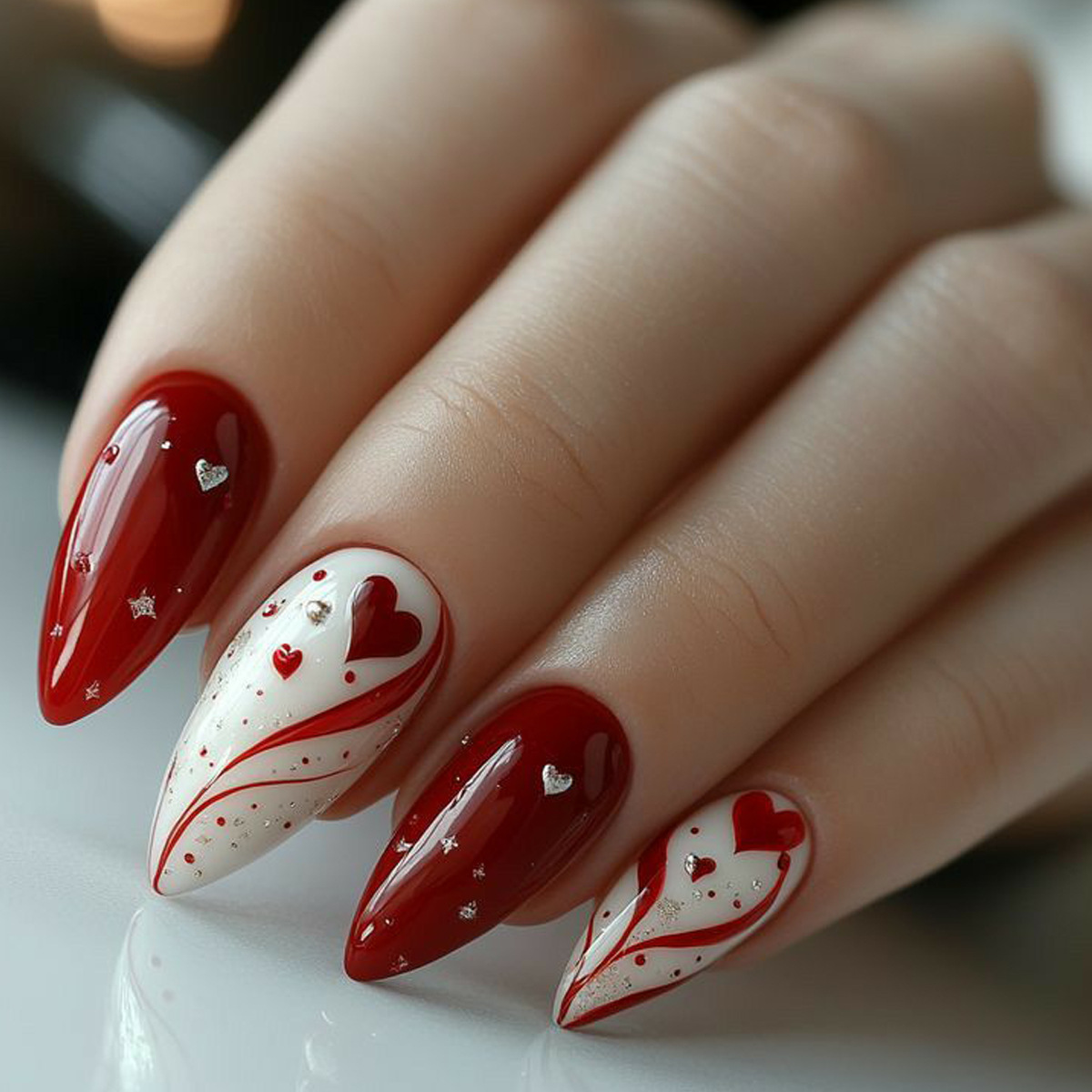 Kuku palsu pendek sedang untuk - Nail Art Pink ulasan dan harga